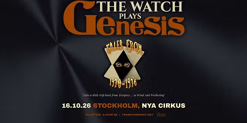 The Watch plays Genesis "Tales from 1970-76" | Stockholm