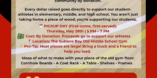 Suttons Bay Schools Gym Floor Sale!