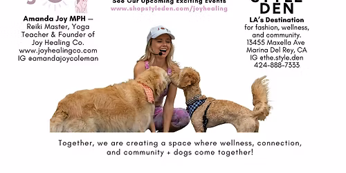 Dog Yoga Event in LA + Shopping Pawty