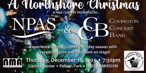 A Northshore Christmas 2025 with CCB & NPAS