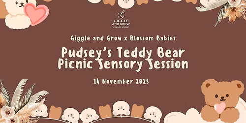 \u2728 Giggle and Grow x Blossom Babies Pudsey\u2019s Teddy Bear Picnic \u2728(Baby)