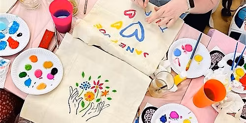Paint Your Own Canvas Tote Bag & Matching Pouch
