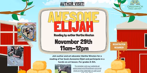 Awesome Elijah: Author Visit and Reading