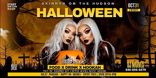 Halloween in Harlem Free Admission NYC After Work + Late Party! Fri 10\/31