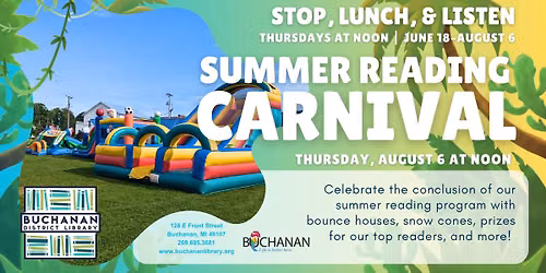 Stop, Lunch, & Listen: Summer Reading Carnival