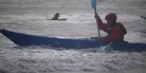 Dynamic Water evening. Surf, sea or white water.