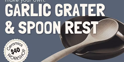 MYO Ceramic Garlic Grater and Spoon Rest