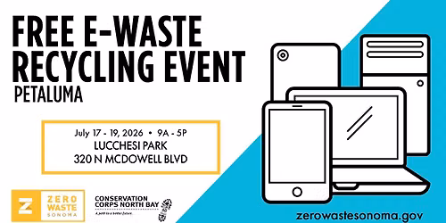 Free E-waste Recycling Event - Petaluma