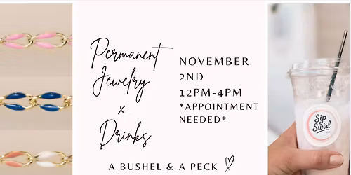 Colored Permanent Jewelry & Drink Event