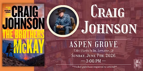 Craig Johnson Live at Tattered Cover Aspen Grove