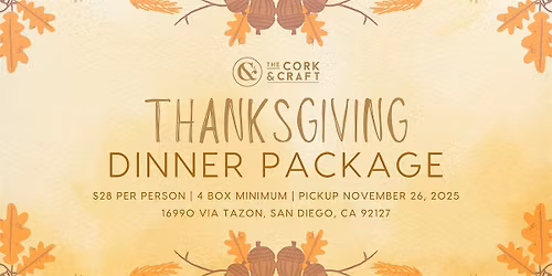 Cork & Craft Thanksgiving Dinner Package