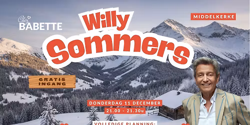 Willy Sommers @Chez Babette Middelkerke