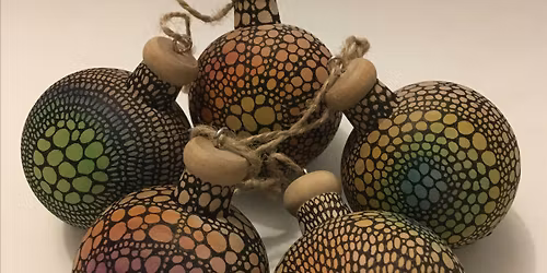 Wooden Patterned Baubles