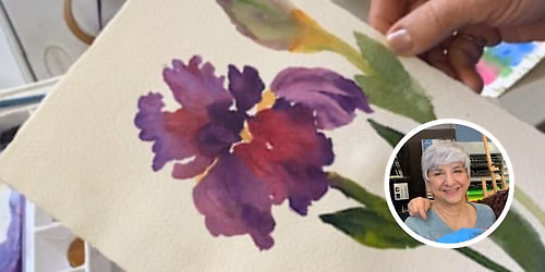 Painting Iris in Watercolor with Kris Woodward