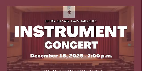 BHS Instrumental Concert