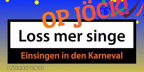 Loss mer singe op j\u00f6ck