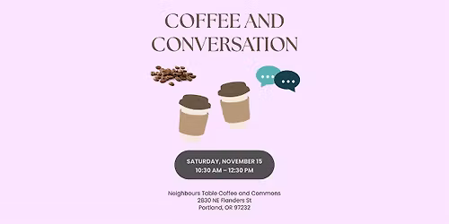 Coffee and Cantonese Conversation