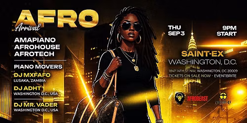 Afro Arrival: Amapiano, Afrohouse & AfroTech Welcome Party