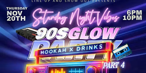 90s Glow Vibe Line Dance Party