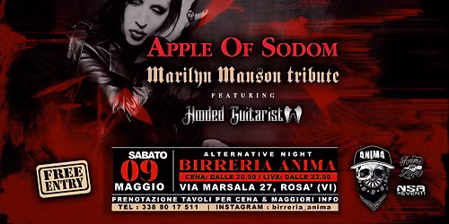 Apple Of Sodom (Marilyn Manson) feat. Hooded Guitarist @ANIMA(Cena + Live)