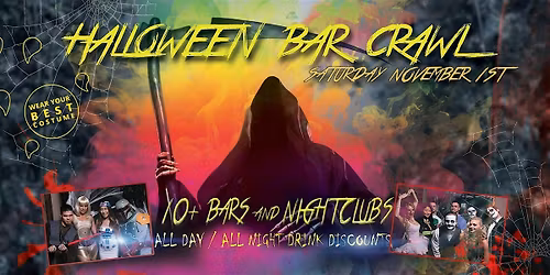 DENVER HALLOWEEN BAR CRAWL - 10+ Bars - Nov 1st
