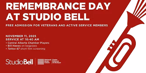 Remembrance Day at Studio Bell