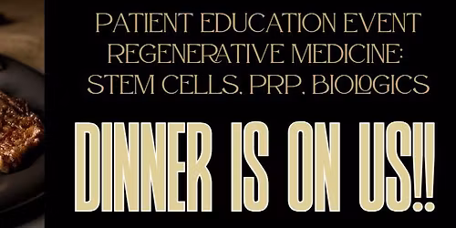 Patient Education Event: Regenerative Medicine