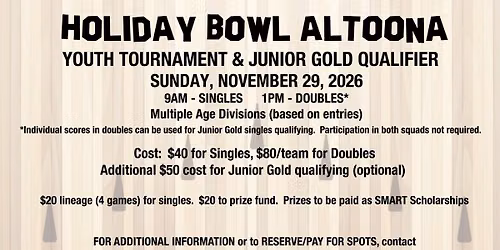 Holiday Bowl\/Central PA Junior Gold Shootout