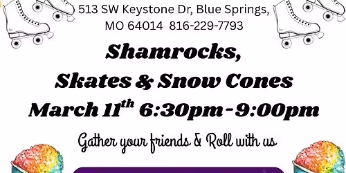 Shamrocks \u2618\ufe0f skates \ud83d\udefc and snow cones \ud83c\udf67 