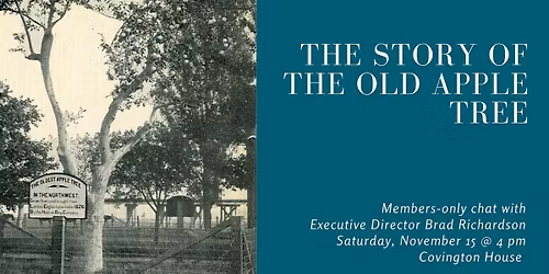 MEMBERS TALK - The Story of the Old Apple Tree