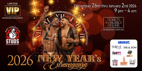STUDS Bear and Leather Bar - 2026 New Year's Extravaganza!