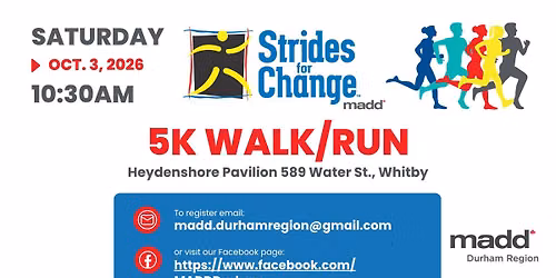 MADD Durham Region's Strides for Change 5km Walk\/Run