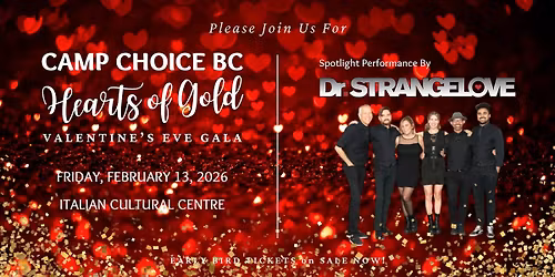Hearts of Gold Valentine's Eve Gala | Camp Choice BC