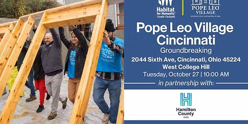 Pope Leo Village Cincinnati Groundbreaking