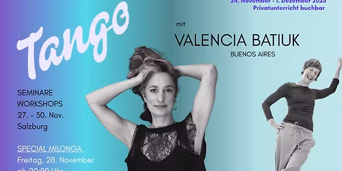 Tango Weekend - Valencia Batiuk in Salzburg!