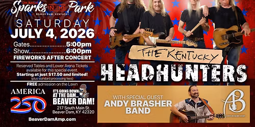 12th Annual SPARKS in The PARK with THE KENTUCKY HEADHUNTERS