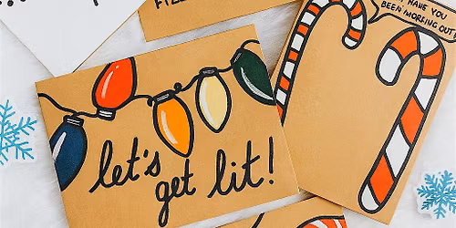 Holiday Card Making Workshop @ Piccolo Caffe E Vino