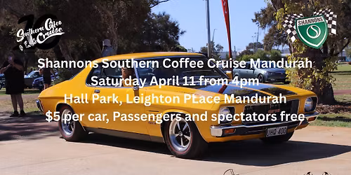 Shannons Southern coffee Cruise, Mandurah. Twilight Event