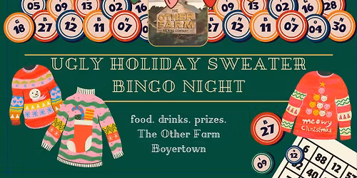 Ugly Holiday Sweater Bingo at The Other Farm