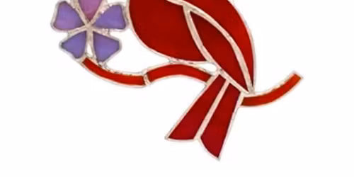 Stained Glass Cardinal