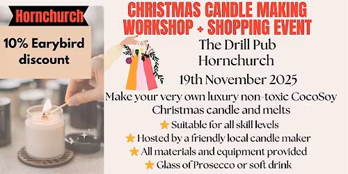 Christmas Shop + Pour Candle Making Workshop Essex