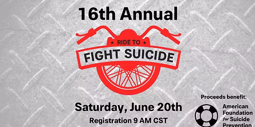 Northwest Indiana Ride to Fight Suicide-16th Annual Benefiting AFSP