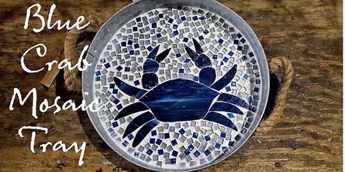Fallston MD - Crab Mosaic Tray
