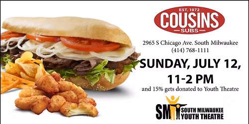 Cousin's Subs Fundraiser for Youth Theatre
