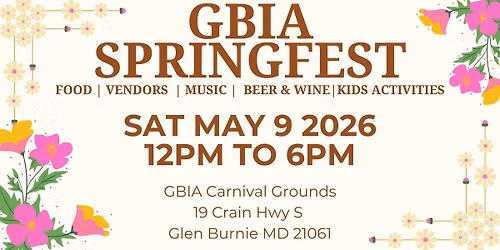 GBIA Springfest 2026 Glen Burnie Md