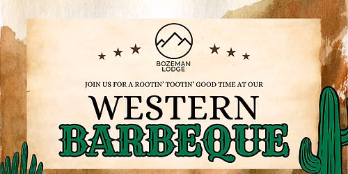 Western BBQ at Bozeman Lodge