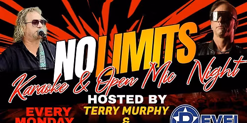 NO LIMITS Karaoke & Open Mic Night!