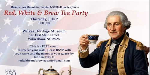 Red, White & Brew Tea Party