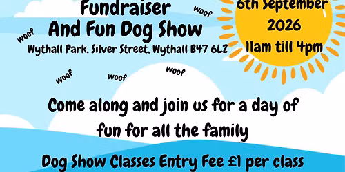 Bark In The Park Fundraiser And Fun Dog Show