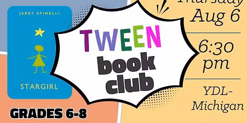 Tween Book Club (Grades 6-8)